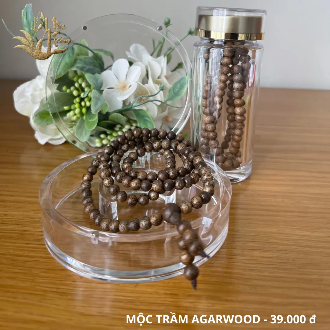 Premium Clear Acrylic Round Box – Luxury Case for Agarwood Bracelets &amp; Jewelry
